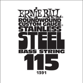 Струна для бас-гітар ERNIE BALL .115 Stainless Bass P01391, image 